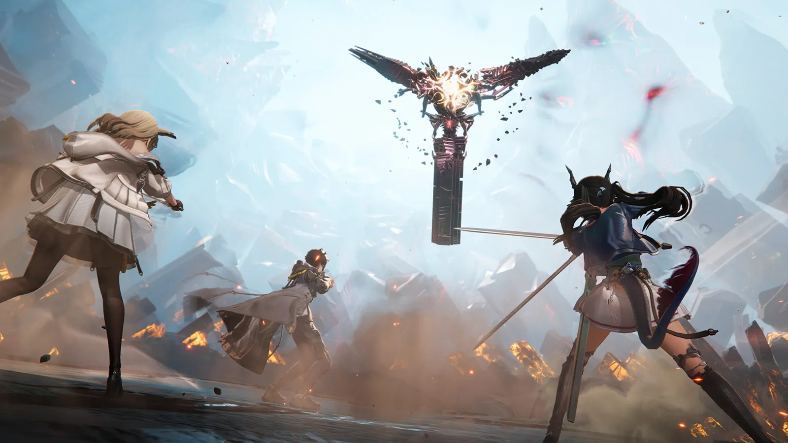 アークナイツ：エンドフィールドのゲーム画面：戦闘