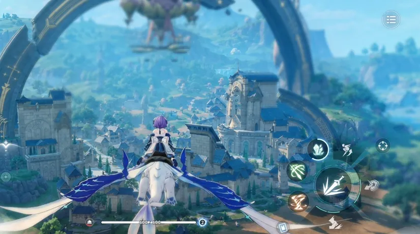 アズールプロミリアのゲーム画面：探索