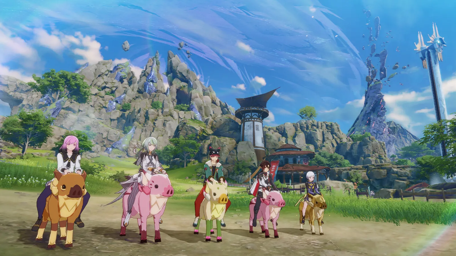 ブループロトコル スターレゾナンスのゲーム画面：探索