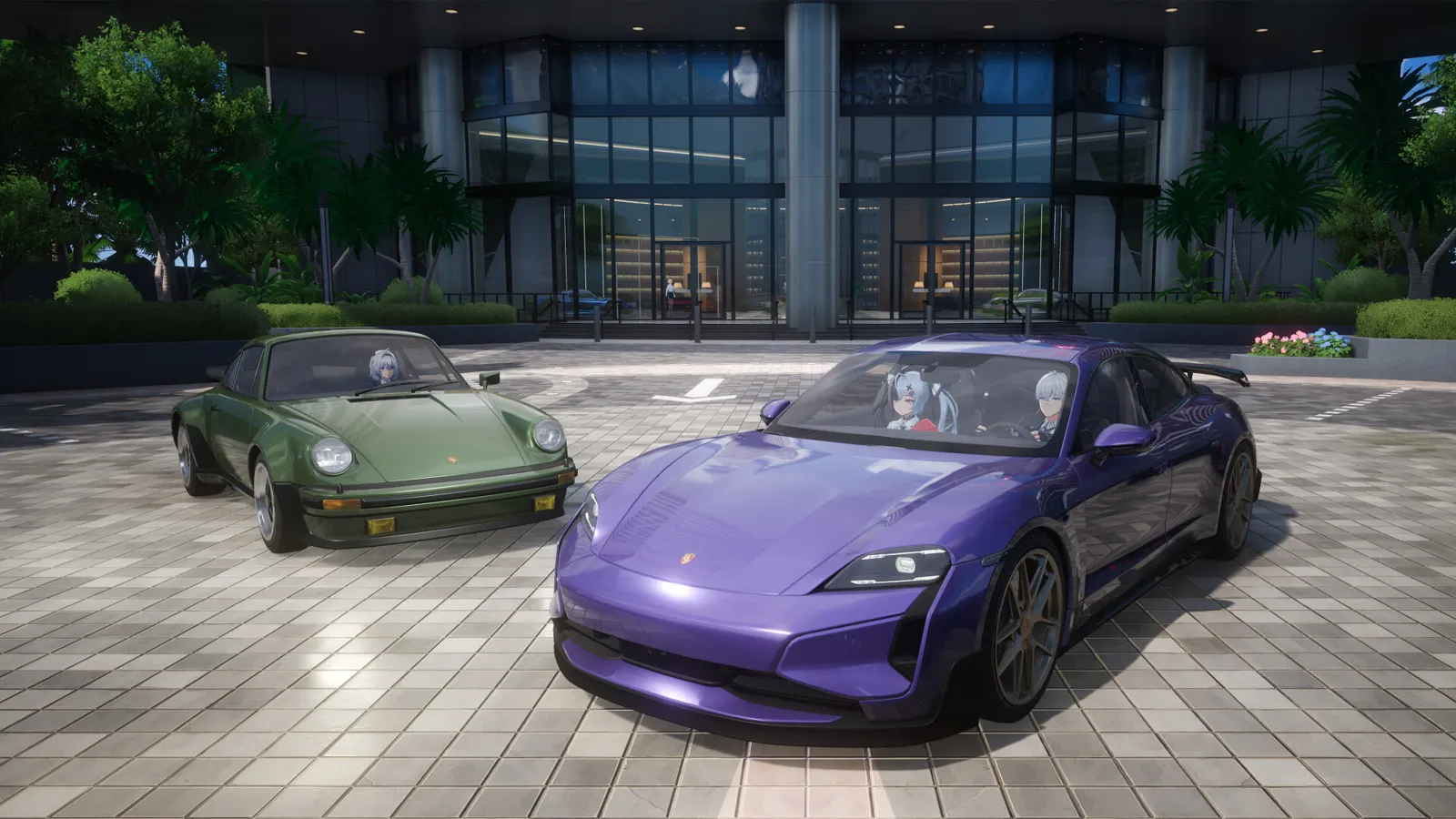 NTE: Neverness to Evernessのゲーム画面:車とドライブ