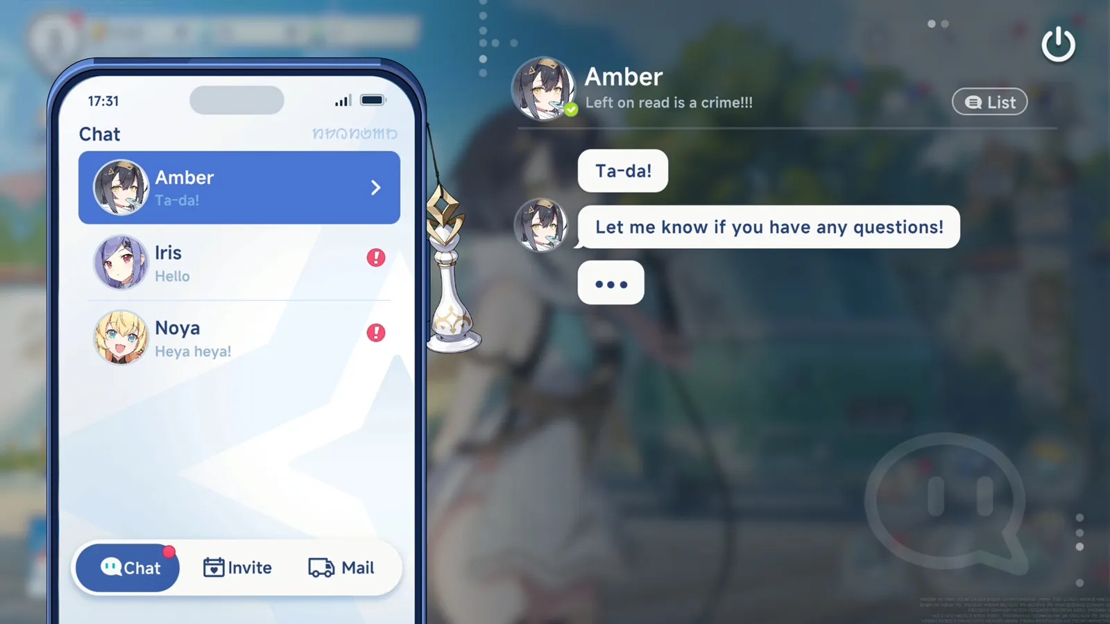 ステラソラのゲーム画面：交流